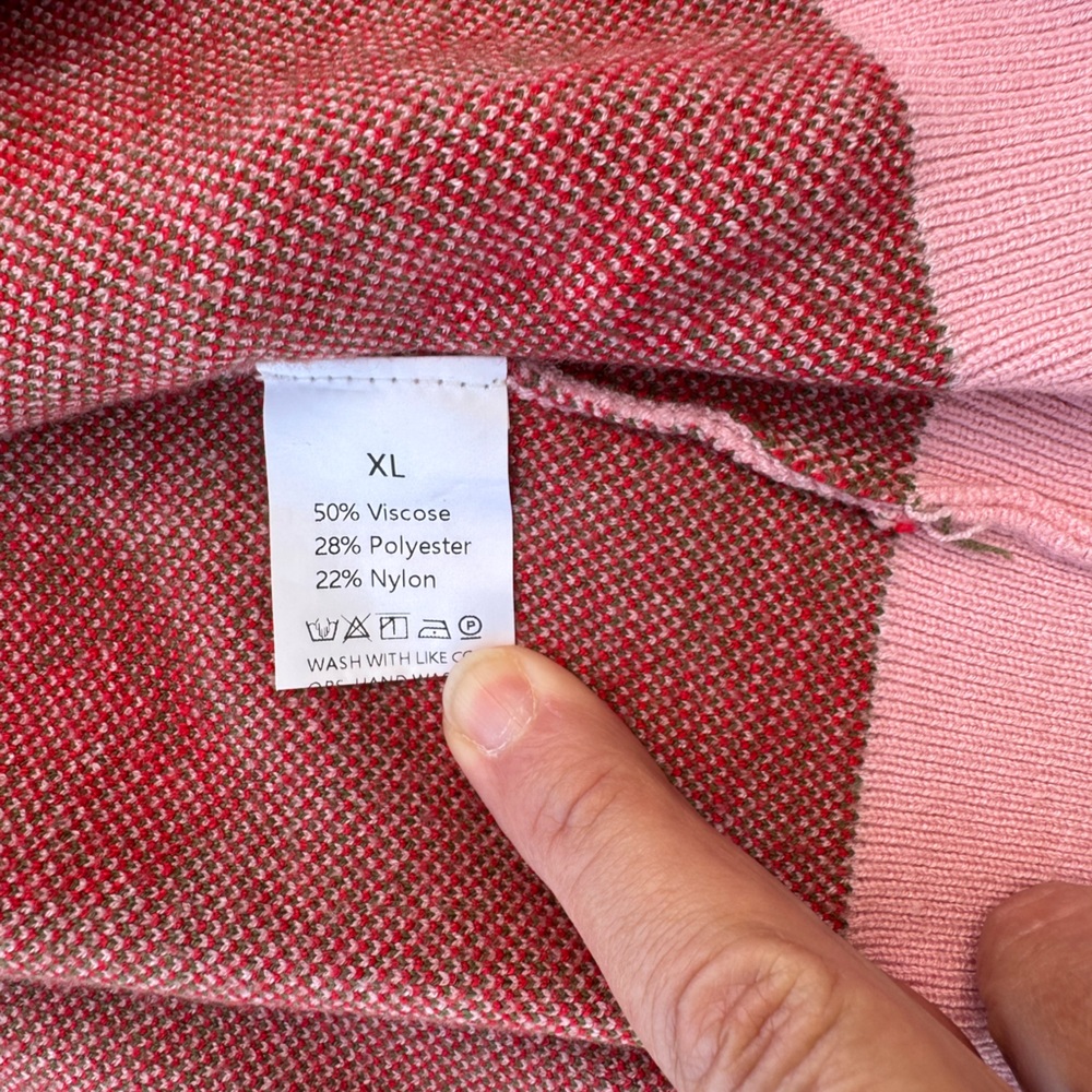 Pink Strawberry Patterned Cardigan - Picture 3 of 3